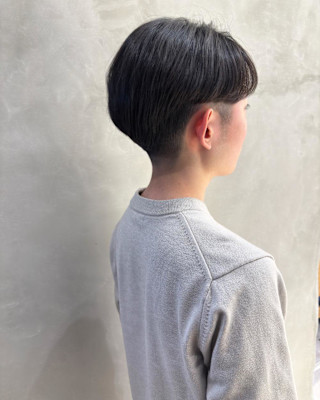 センターパート/メンズカット