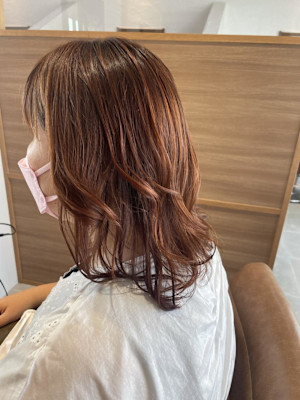 ピンクオレンジcolor