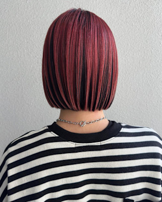 チェリーレッド_ ワインレッド_アンブレラカラー