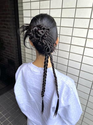ロングカチモリヘア