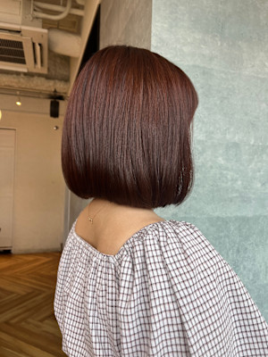 ワンカラーでピンクブラウン