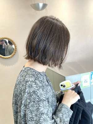切りっぱなしボブ