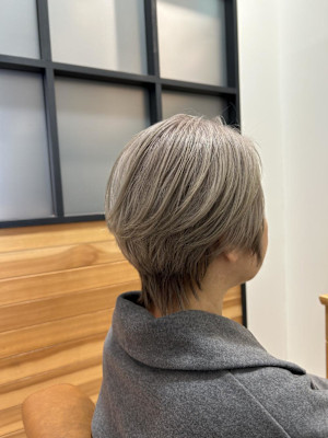 ハイトーン白髪ぼかし