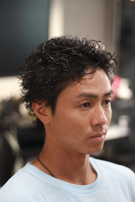 フェザーカールショートパーマ