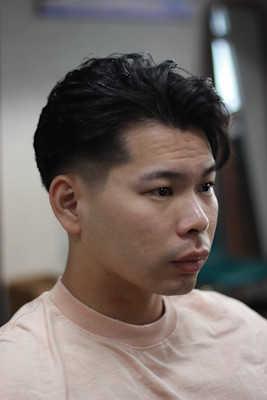 フェード×かきあげスタイル