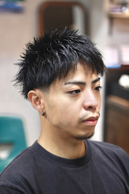 メンズスパイキーショートスタイル