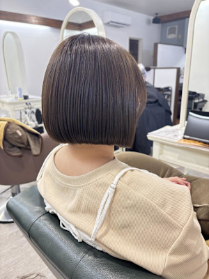 大人かわいい/ボブ/メテオカラー