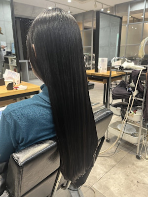 透け感カラー☆ブルーブラックカラー