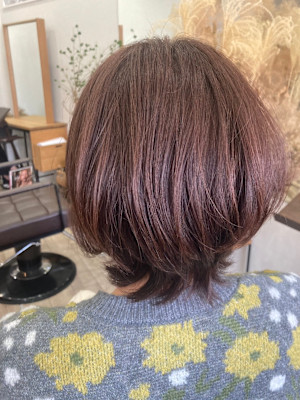 ミディアムレイヤー/モカグレージュ/オーガニック