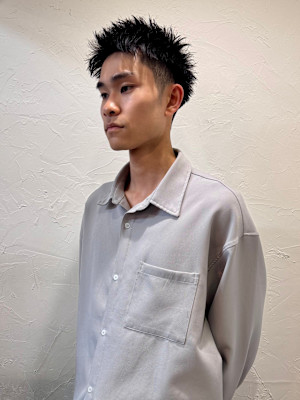 池袋メンズスパイキーショートパーマ◎[池袋メンズ美容室]