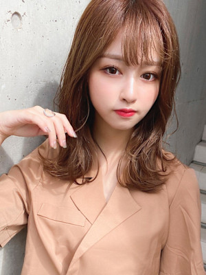 イメチェンウルフひし形シルエット外ハネボブ美髪ワンカール