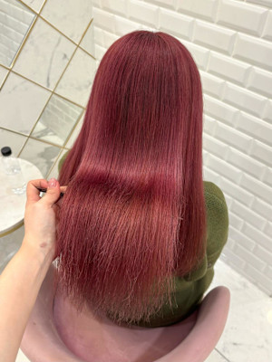 ブリーチあり濃いめさくらピンク＊まゆ