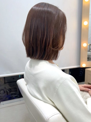 【新井】ぷつんとボブヘア♪透明感ブラウンベージュカラー