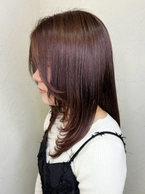 【Reir_下北沢】*顔まわりレイヤー+バーガンディ*