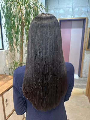 酸性ストレート/暗髪つやカラー/髪質改善トリートメント