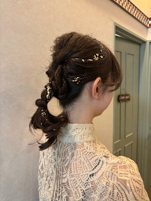 結婚式 パーティヘアセット