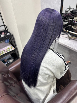 ブルーラベンダー×ブリーチ