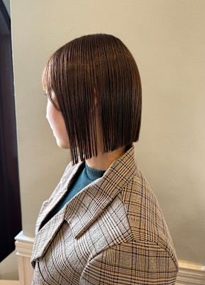 切りっぱなしボブ