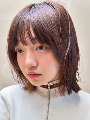 ショートレイヤー/ショコラブラウン