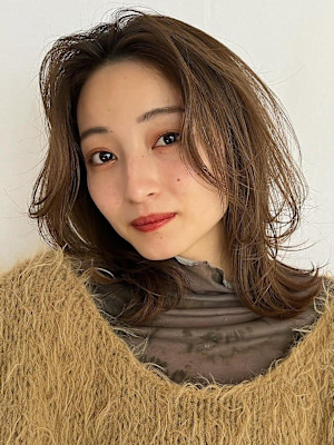 くびれミディ/ブラウンベージュ