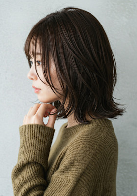 30代40代50代外ハネボブレイヤー髪質改善酸性ストレート