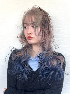 エンドカラー　デザインカラー　ハイトーン　原宿/表参道