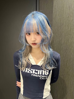 アンブレラカラー　デザインカラー　ハイトーン　原宿/表参道