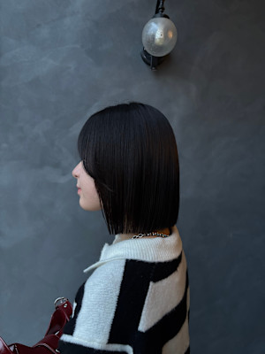 切りっぱなしボブ