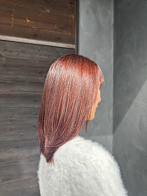 ピンクレッドカラー