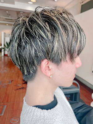 ハイライトメッシュカラー