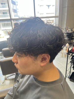 メンズ波巻きスパイラルパーマ