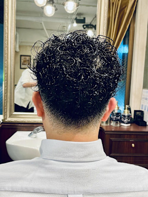 【40代 男性】ロンドンミディアムパーマ（大宮/バーバー）