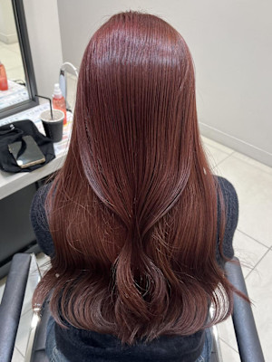 Mako チェリーピンク 暖色 ブリーチなしダブルカラー