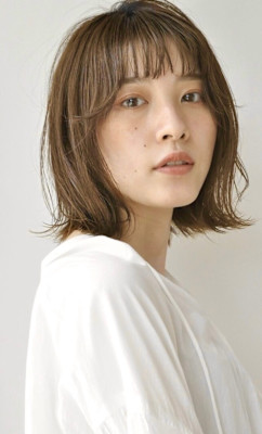 シースルーベージュ　オルチャンミディアム