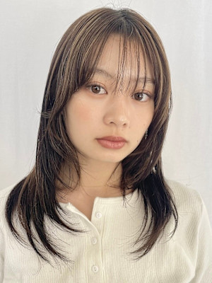 レイヤーカット/ハイライトカラー