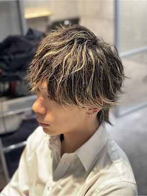  ★☆メンズハイライト×ソフトツイストパーマ☆★