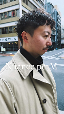 イケオジ確定前髪おろしクロップパーマ