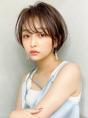 イメチェンウルフひし形シルエット外ハネボブ美髪ワンカール 