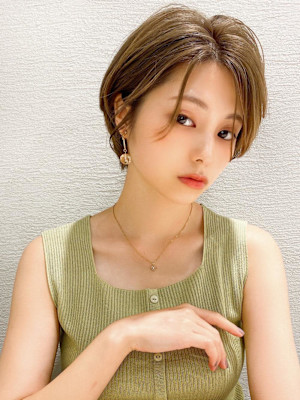 イメチェンウルフひし形シルエット外ハネボブ美髪ワンカール 