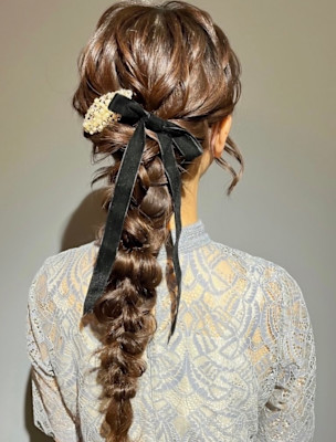 編み下ろしポニー