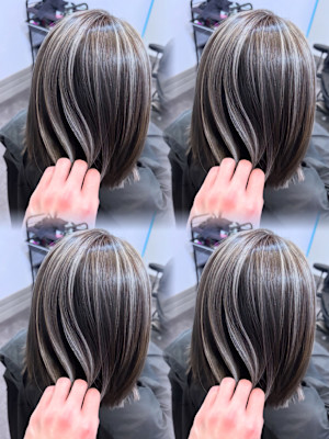 【ACRO.ao】コントラストバレイヤージュ /ハイライト