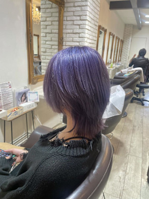 色落ちまで楽しめるシアーラベンダー