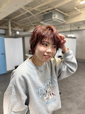 ショート×ふわふわパーマ