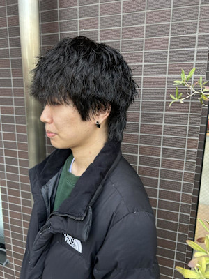 メンズパーマ×マッシュウルフ☆