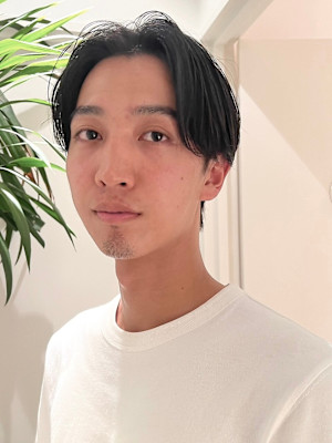 メンズ/センターパート/マッシュショート 