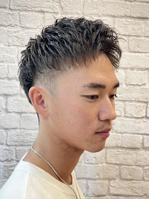 ツーブロックショート