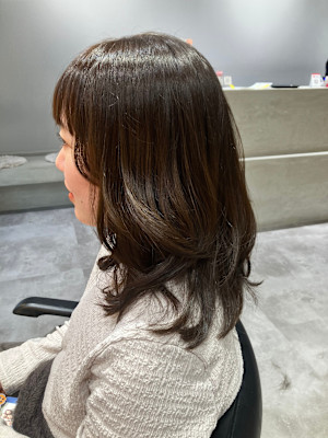 春カラー×ミディアムレイヤー