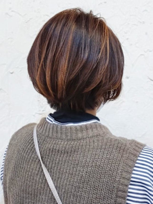 【Flor_戸塚】*大人女性+ショートボブ+ブラウンカラー*