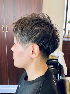 【20代 男性】ロンドンツーブロショート（大宮/バーバー）