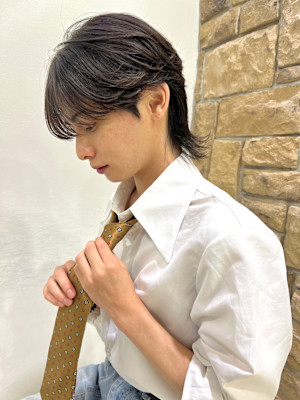 綿貫航太◎シースルーマッシュ/ダウンパーマ/毛流れパーマ